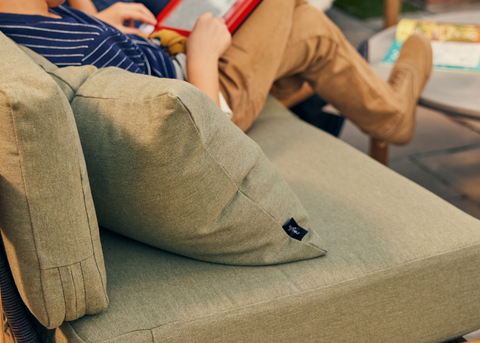 Neighbor outdoor green sofa