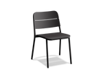 Bandwidth Dining Chair (Set of 2), in Charcoal, three-quarter view