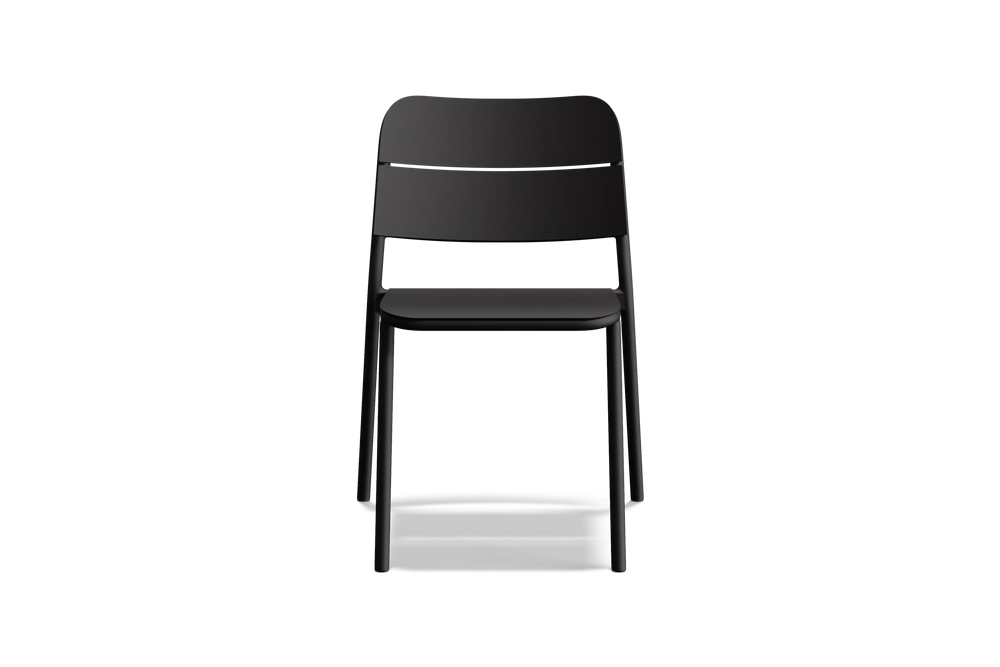 Bandwidth Dining Chair (Set of 2), in Charcoal, front view