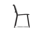 Bandwidth Dining Chair (Set of 2), in Charcoal, profile view