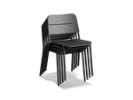Bandwidth Dining Chair (Set of 2), in Charcoal, stacked view