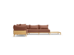 Bluff Sectional with End Table, in Begin Terracotta, front view