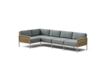 Camber 5-Piece Sectional in Sunbrella Shelter Surf