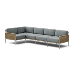 Camber 5-Piece Sectional in Sunbrella Shelter Surf