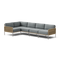 Camber 5-Piece Sectional in Sunbrella Shelter Surf