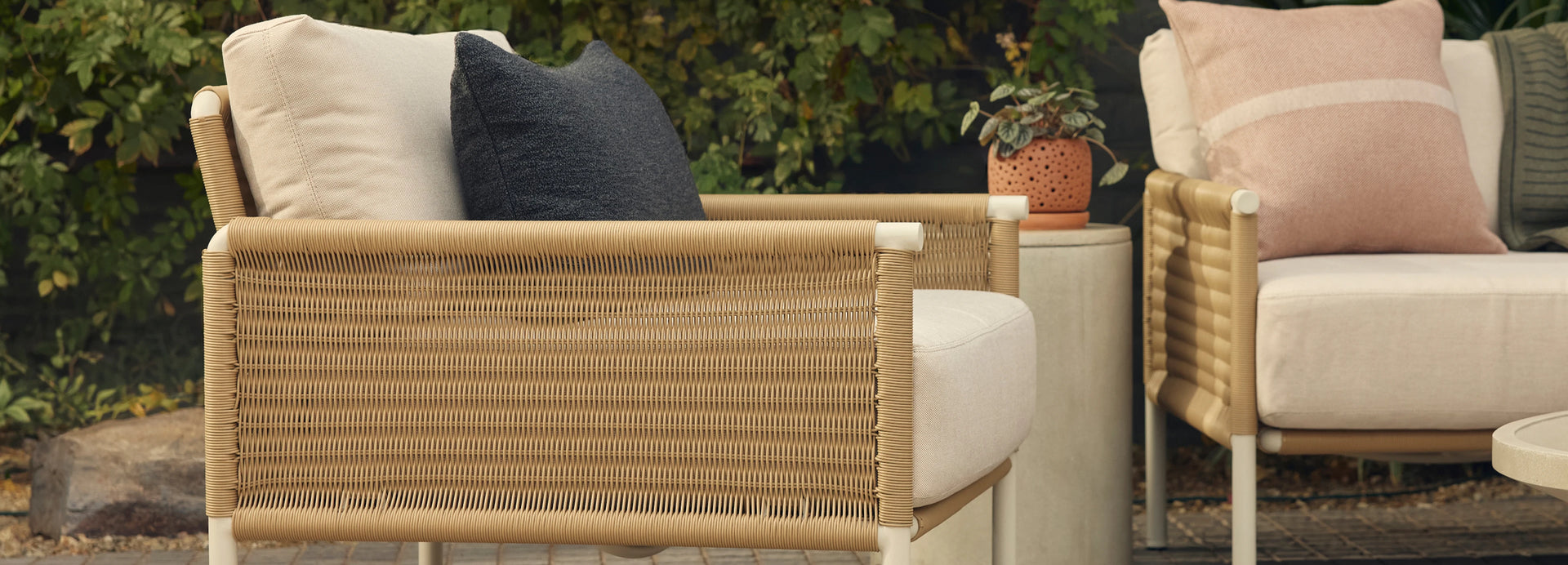Camber Chair - Sunbrella Shelter Grove, alternate view
