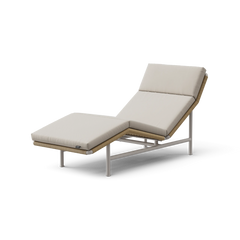 Camber Chaise Lounge, in Dune, three-quarter view