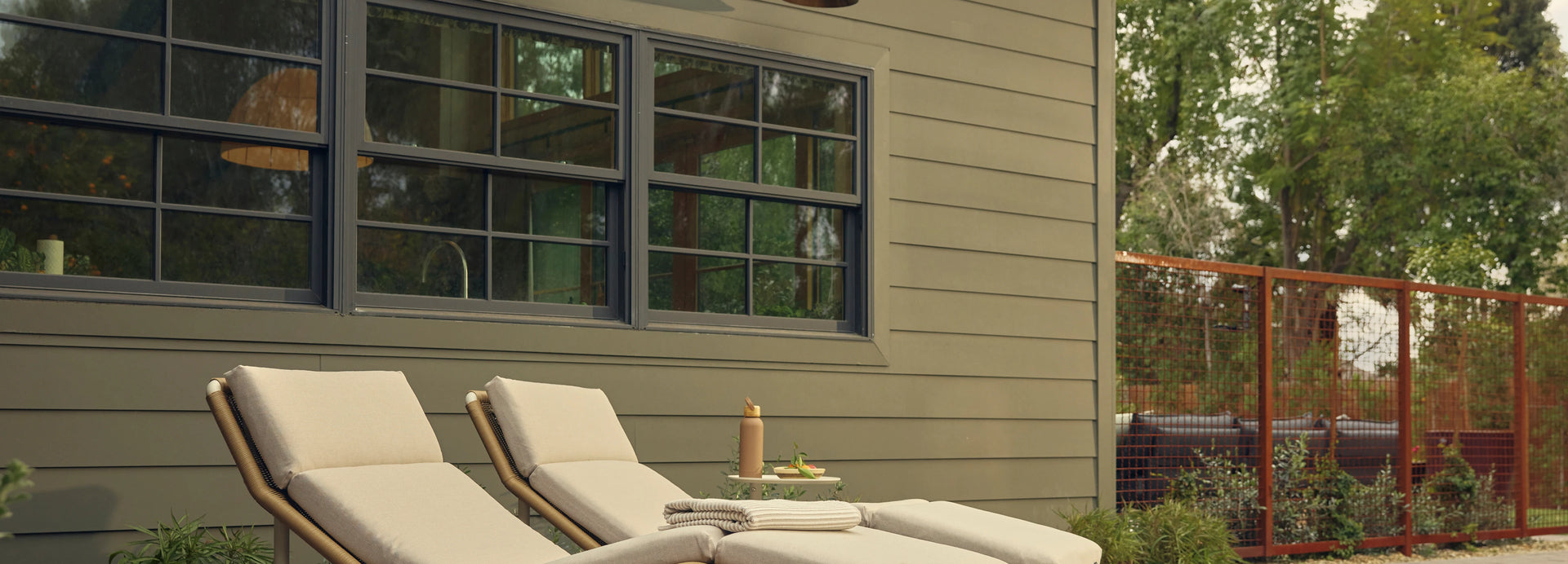 Camber Chaise Lounge - Sunbrella Restored Shell, alternate view