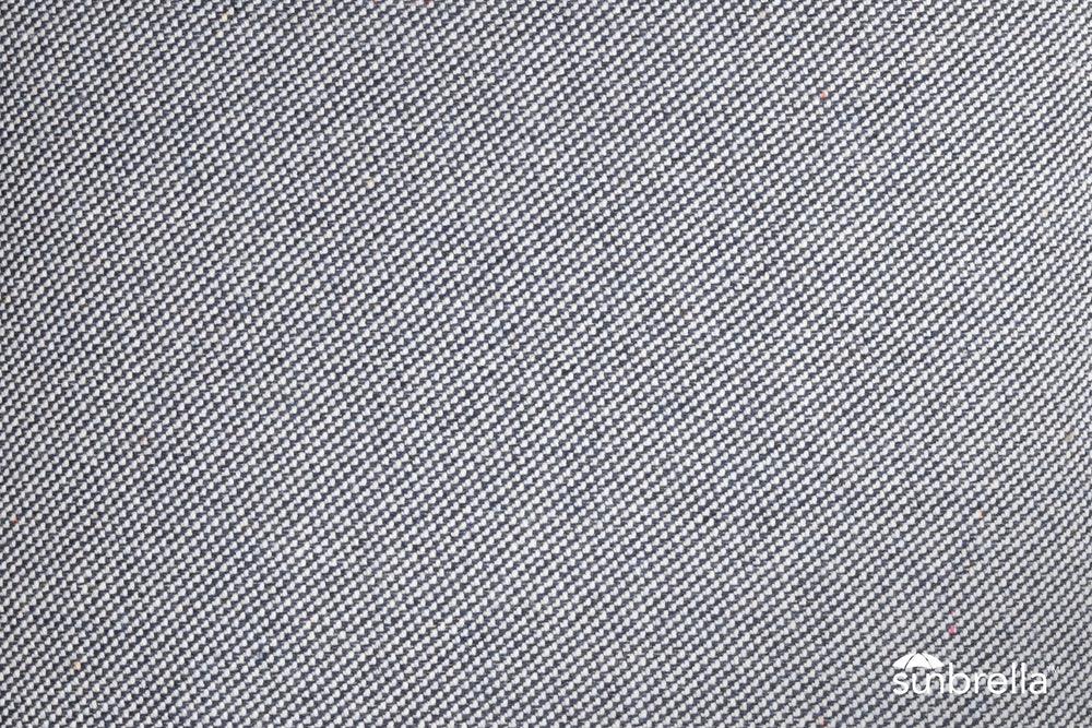 Crosshatch Throw Pillow in Indigo — fabric closeup