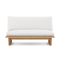 Dweller Outdoor Settee, in Improve White, front view