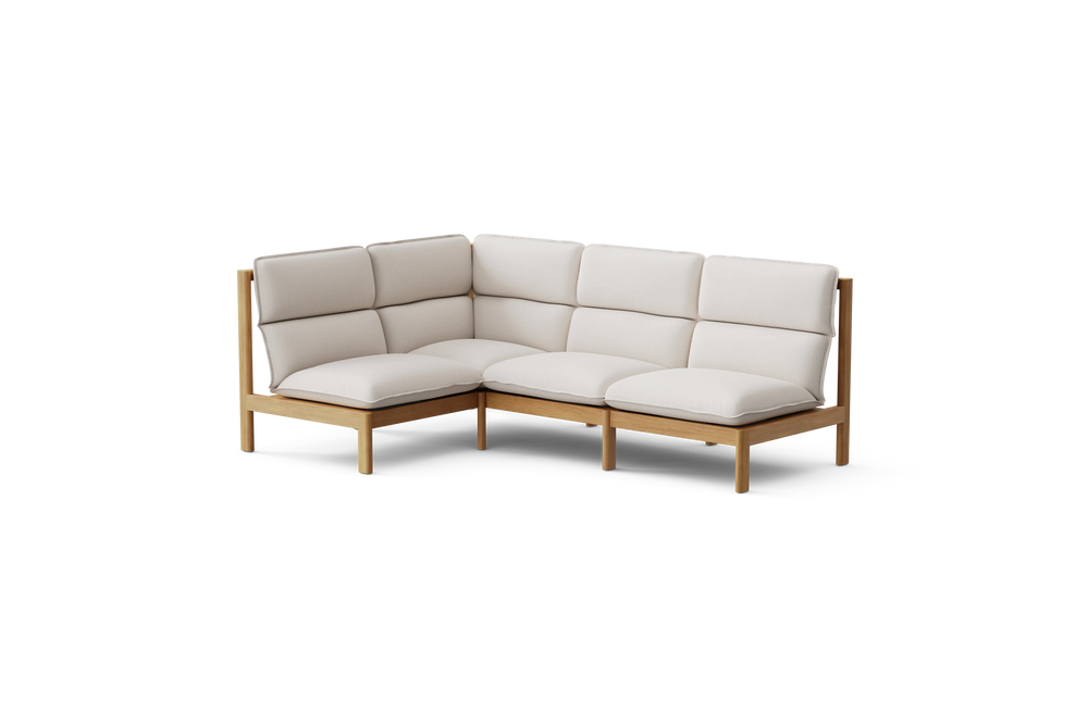 Felloe Sectional, in Nuance Cloud, three-quarter view