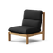 Felloe Chair, in Nuance Charcoal, three-quarter view