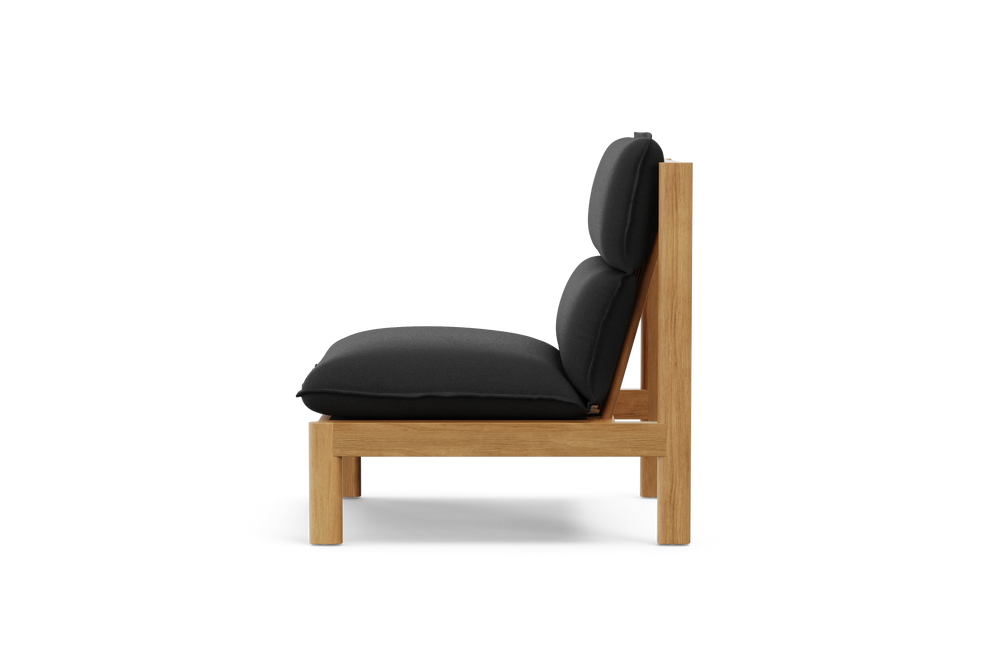 Felloe Chair, in Nuance Charcoal, profile view