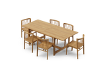 Felloe Dining Set, high three-quarter view