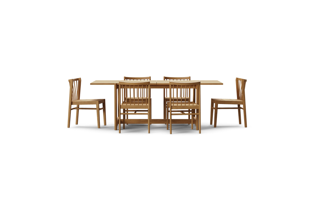 Felloe Dining Set, profile view