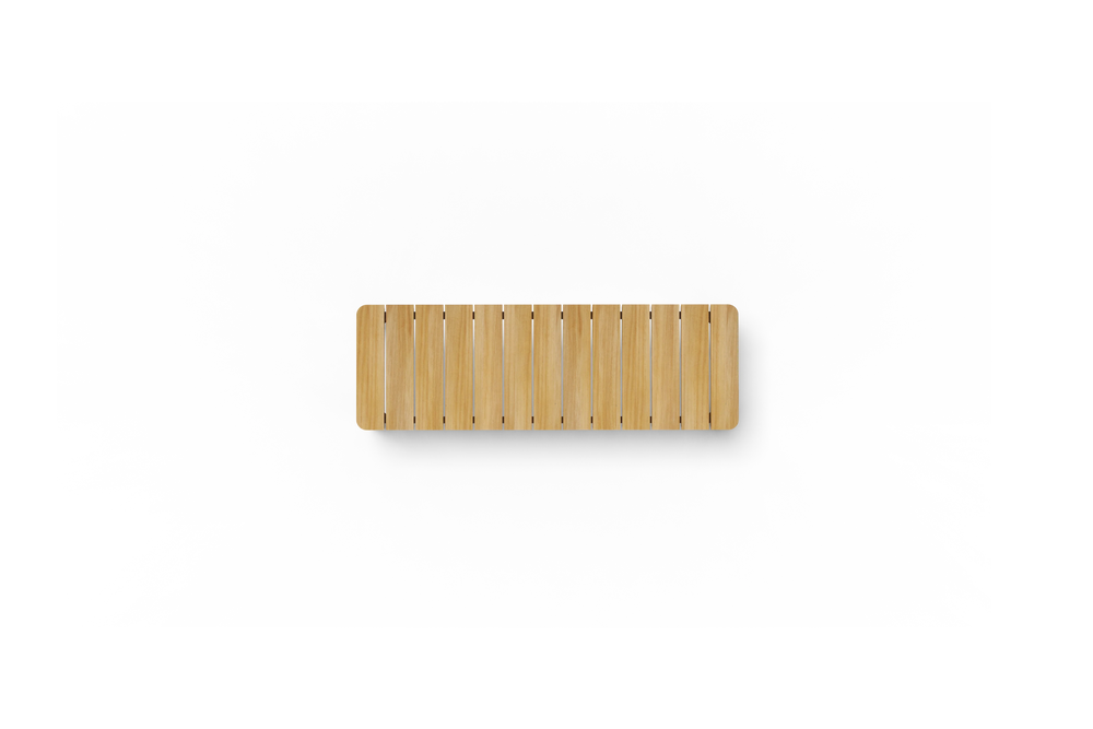 Haven Bench, 55 in., overhead view