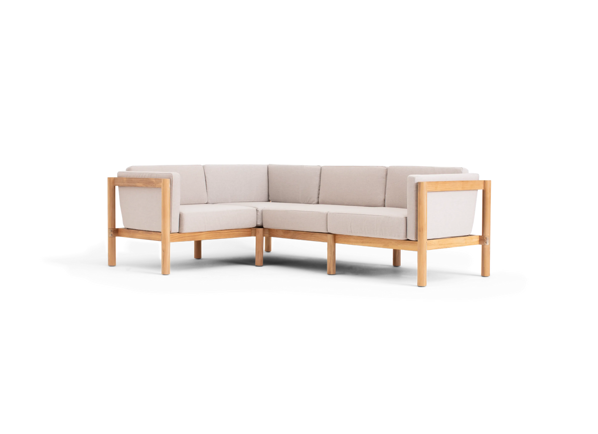 Haven Sectional - Sunbrella Heritage Ashe / Four Piece / Cushion Arm