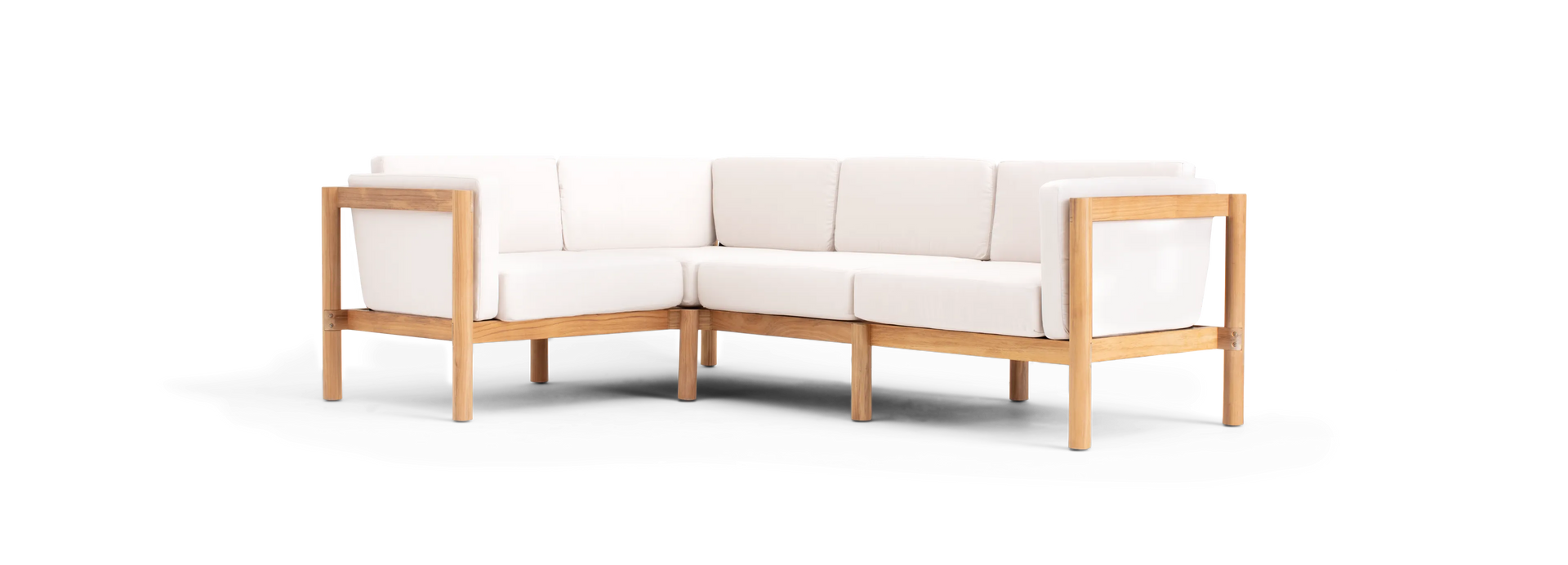 Haven Sectional - Sunbrella Canvas Canvas / Four Piece / Cushion Arm