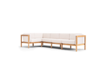 Haven Sectional, with cushion arms, in Canvas, three-quarter view