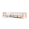 Haven Sectional, with cushion arms, in Canvas, three-quarter view