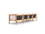 Haven Sectional, with cushion arms, in Canvas, rear view