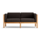 Haven Loveseat, with cushion arms, in Coal, front view