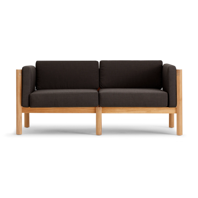 Haven Loveseat - Sunbrella Canvas Coal / Cushion Arm