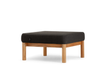 Haven Ottoman, in Coal, three-quarter view