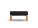 Haven Ottoman, in Coal, front view