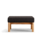 Haven Ottoman, in Coal, front view