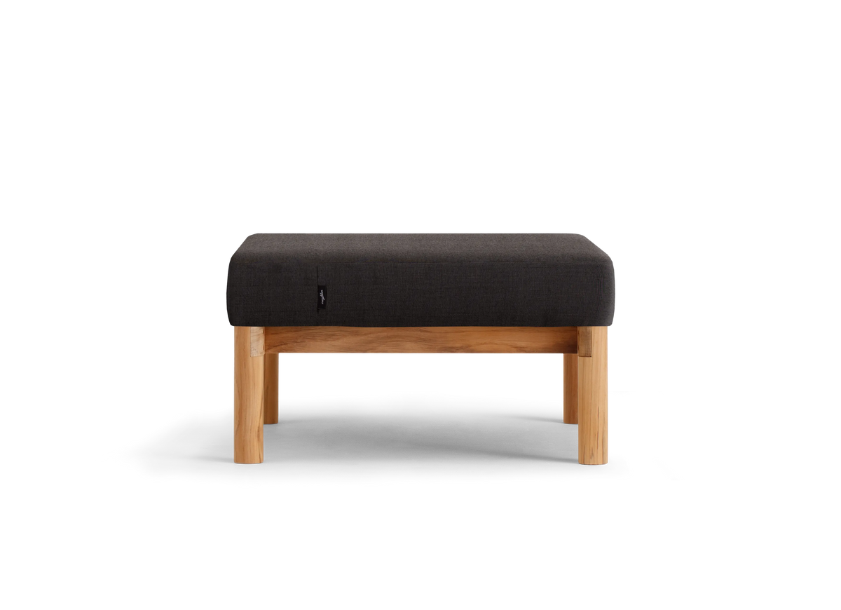Haven Ottoman - Sunbrella Canvas Coal
