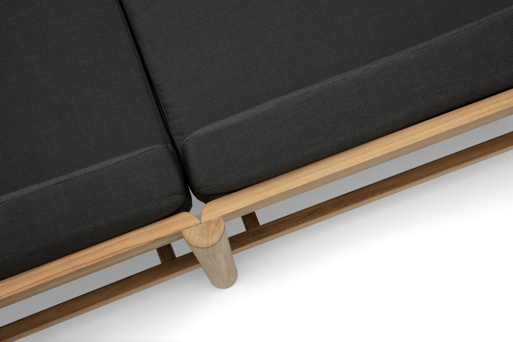 Haven Sectional, in Coal, overhead detail