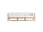 Haven Sofa, with cushion arms, in Canvas, front view