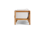 Haven Sofa, with cushion arms, in Canvas, profile view