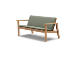 Low Bench Pad, with pad, in Olive, three-quarter view