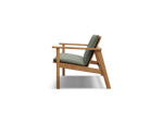 Low Bench Pad, with pad, in Olive, profile view