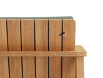 Low Bench Pad, with pad, (angle 2), in Olive, rear detail
