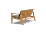 Low Bench Pad, with pad, in Olive, rear view