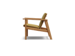 Low Chair Pad, with pad, in Formation Honey, profile view