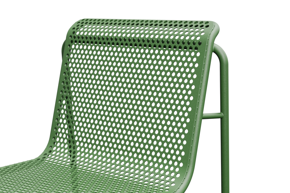Perf Dining Chair (Set of 2), in Aloe, detail view