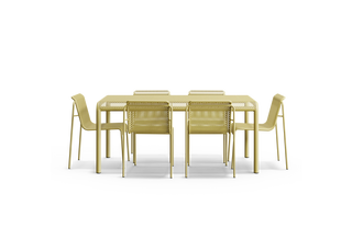Perf Dining Set, in Butter, profile view