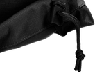 Furniture protective cover, drawstring feature, detail view