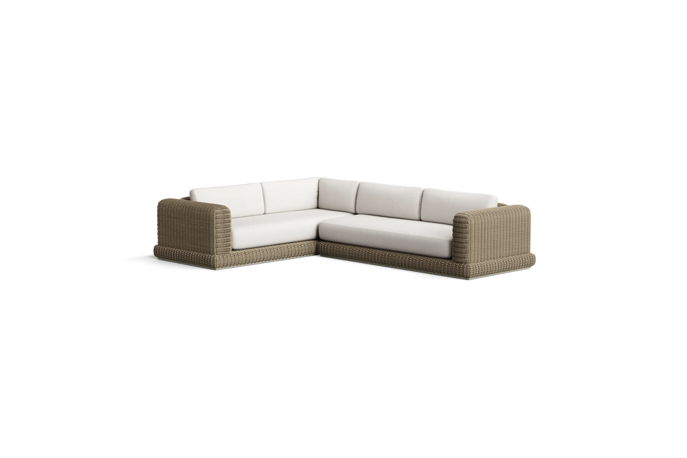 Roundabout Sectional, in Natural, three-quarter view