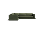 Roundabout Sectional, in Olive, front view