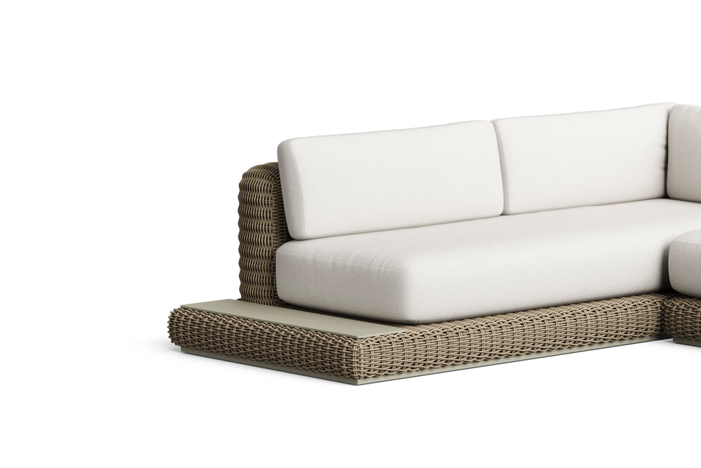 Roundabout Side Table Insert, in Natural, three-quarter view