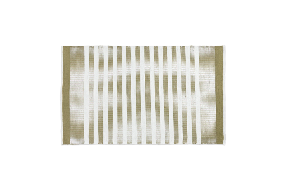 Dune Rug, 8 by 5 ft., in Basil, overhead view