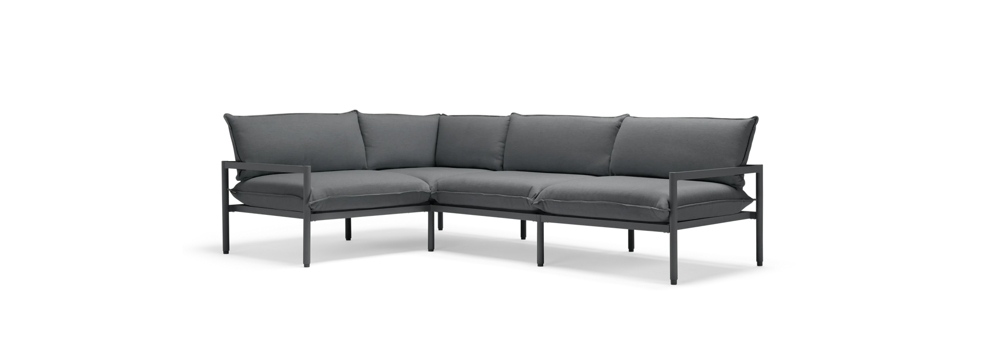 Terra Sectional - Charcoal | Sunbrella Origin Charcoal / Four Piece
