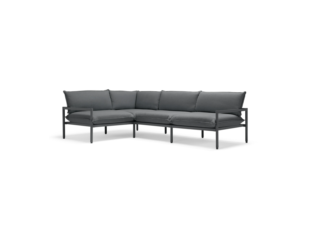 Terra Sectional - Charcoal | Sunbrella Origin Charcoal / Four Piece