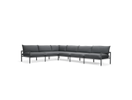 Terra Sectional, in Charcoal, three-quarter view