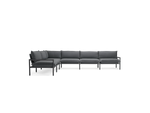 Terra Sectional, in Charcoal, front view